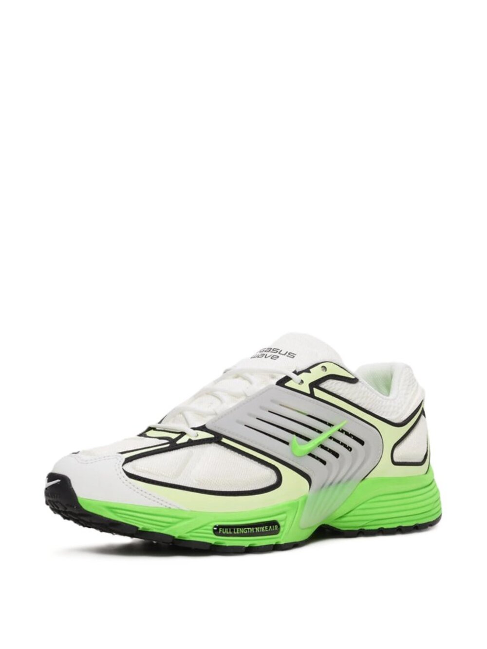 New Men's Nike Pegasus Wave Running Shoes Size 15 Summit White/Green MSRP $170